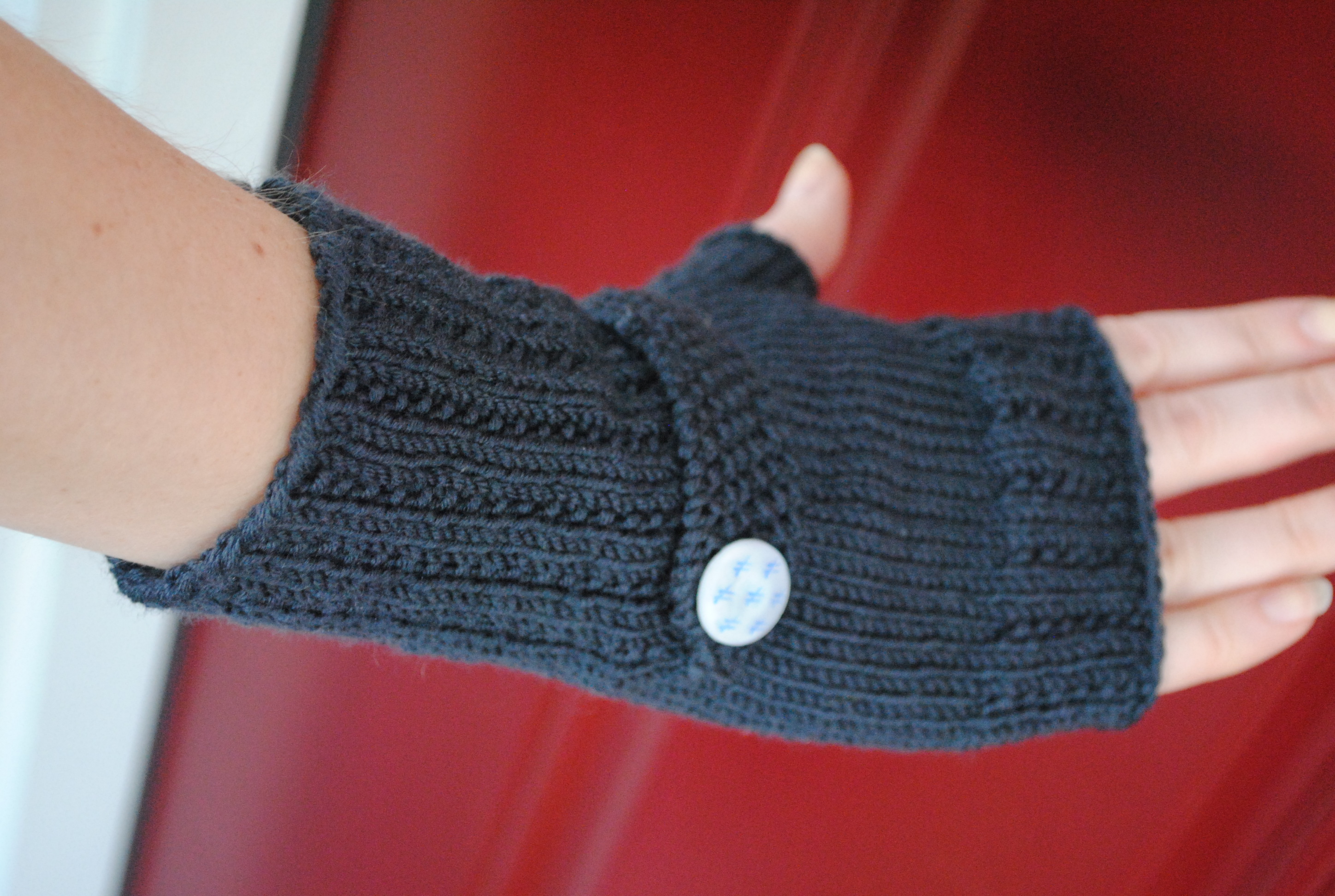Fingerless gloves knit patterns free